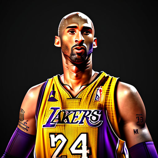 Full shot kobe bryant in basketball jersey by Ericka donaldson - Playground