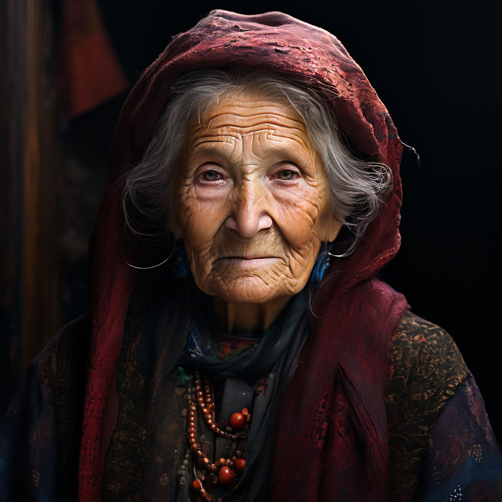 An old lady by Angelika Gradowska - Playground