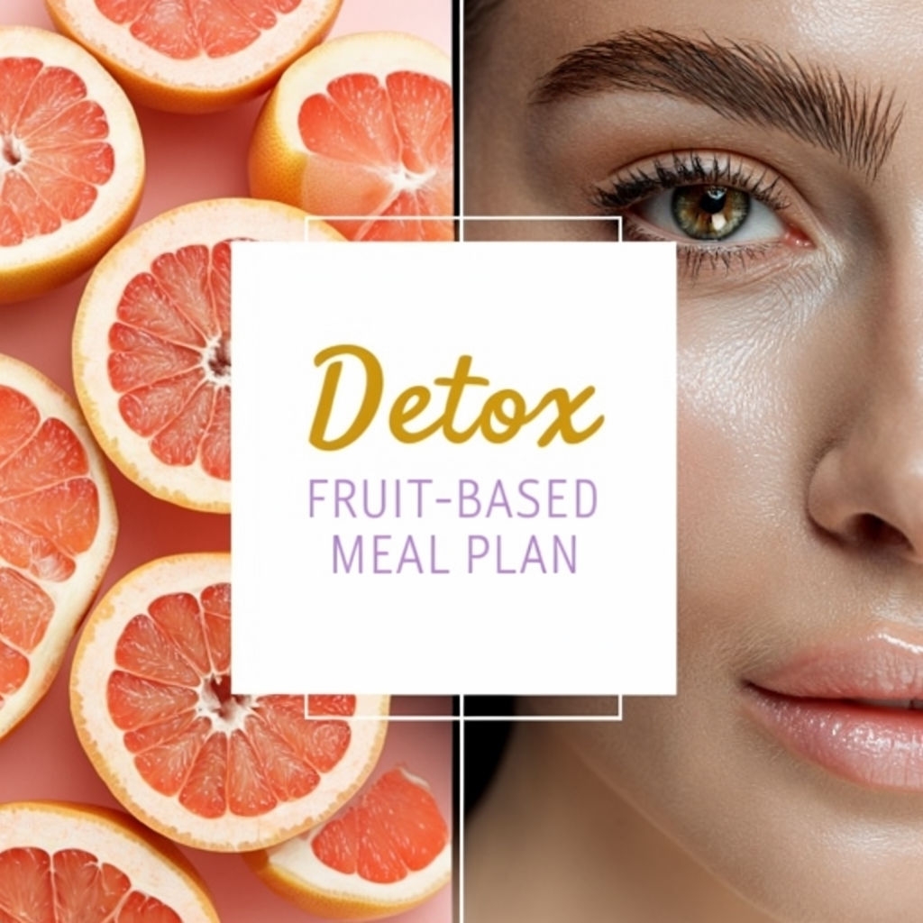 Vibrant Promotion for Fruit-Based Detox Meal Plan Social Media Post