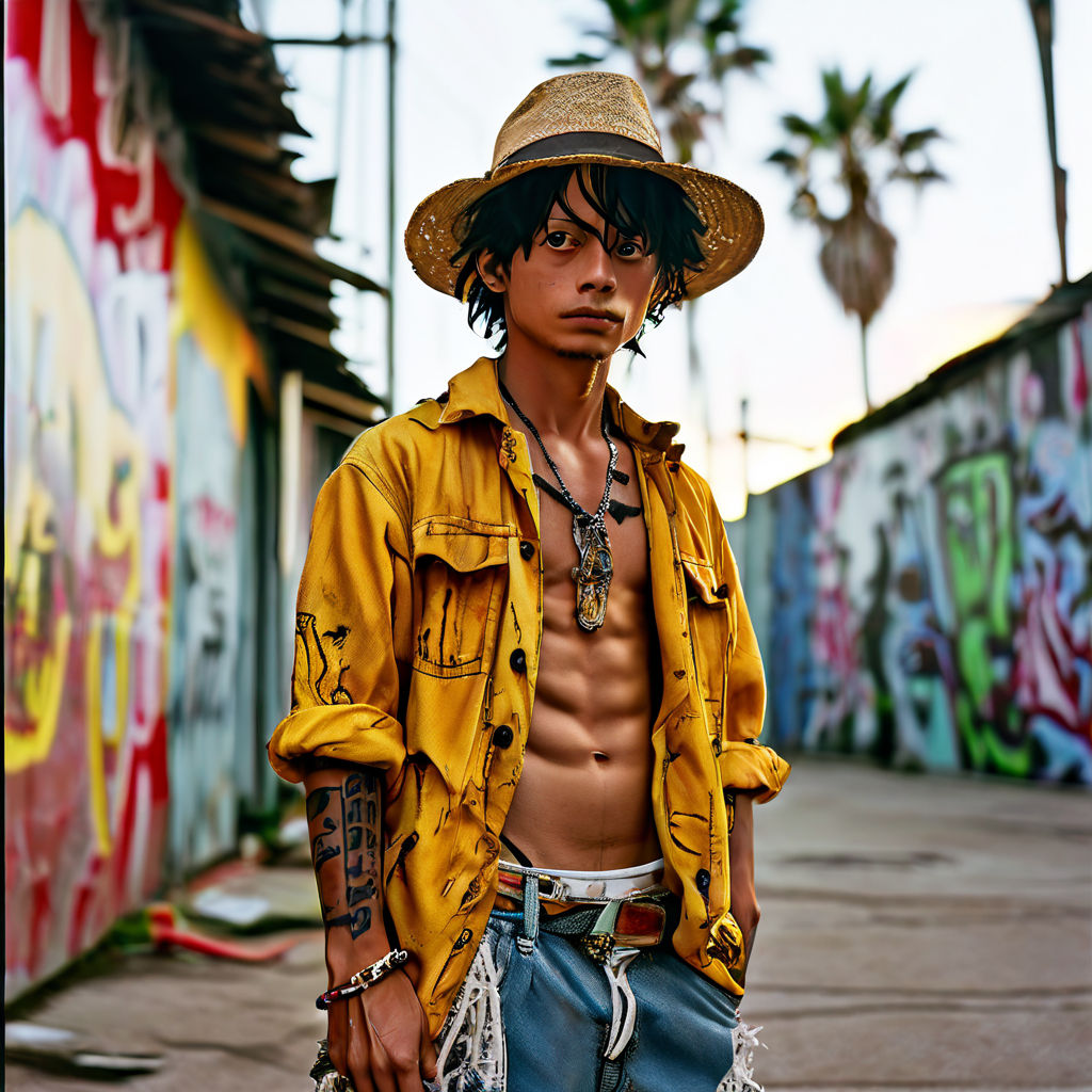 Monkey D. Luffy as a cholo by FABRICIO VEINTEMILLA MARQUEZ - Playground