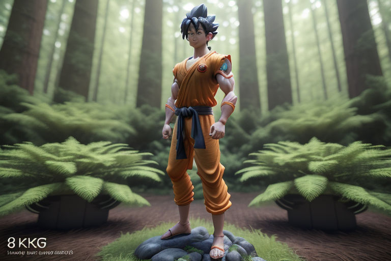 Best 3d model of son goku standing in a forest by Alexander Rocuts ...