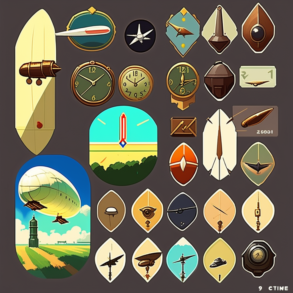 9 game cursors for the time period: electric age: dieselpunk... by Adam ...