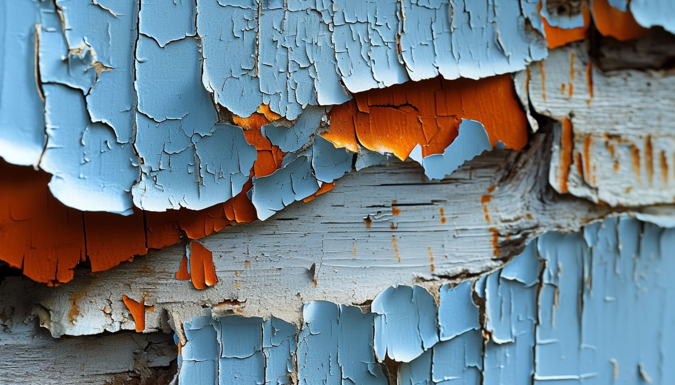 Peeling Paint Layers Abstract Urban Grunge Wallpaper for Virtual Backgrounds