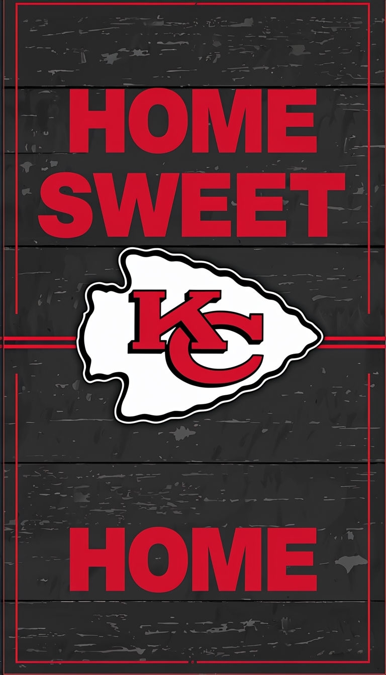 Rustic Kansas City Chiefs Home Sweet Home Sign Phone Case Cover