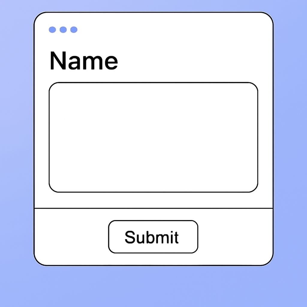 Minimalist Gradient Text Input Box Design for Social Media Post