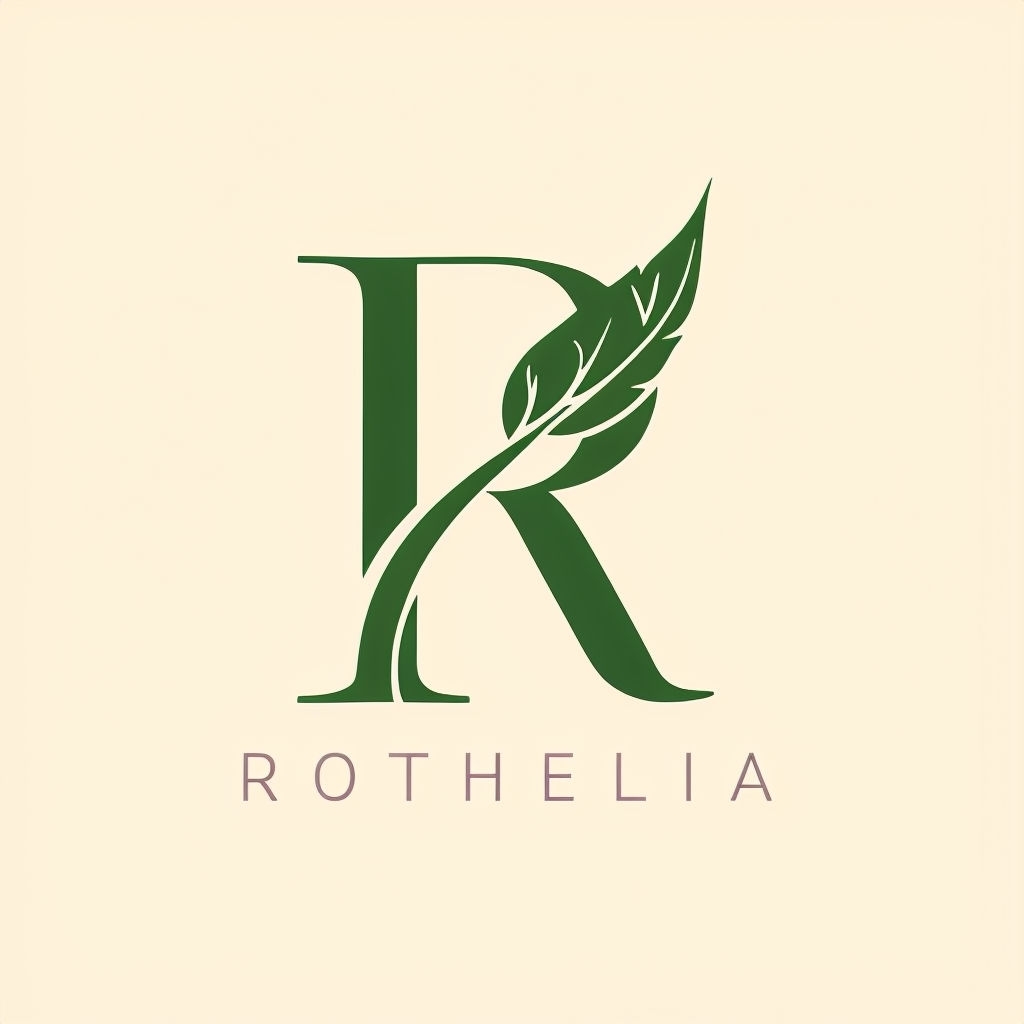 Elegant Minimalist Green 'R' Logo for Boutique Stationery Brand Logo