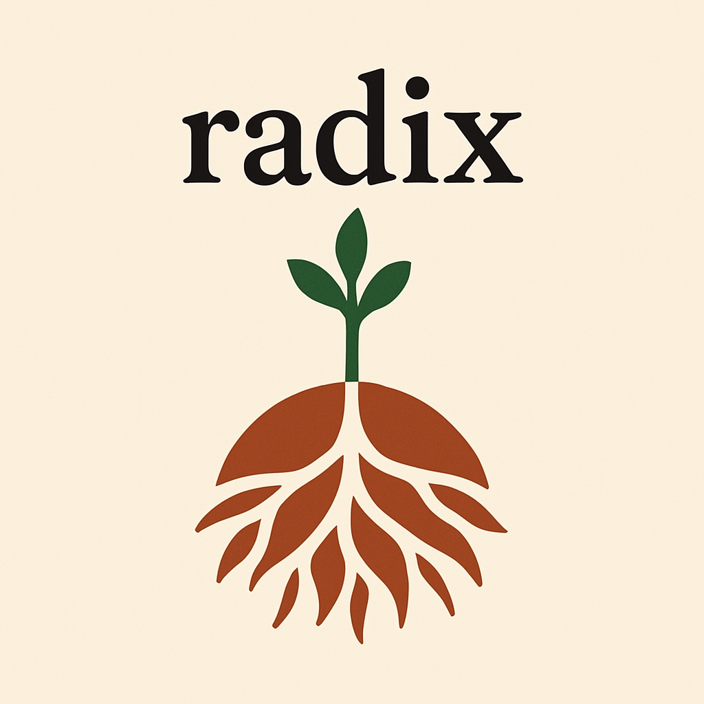radix for nature theme logo