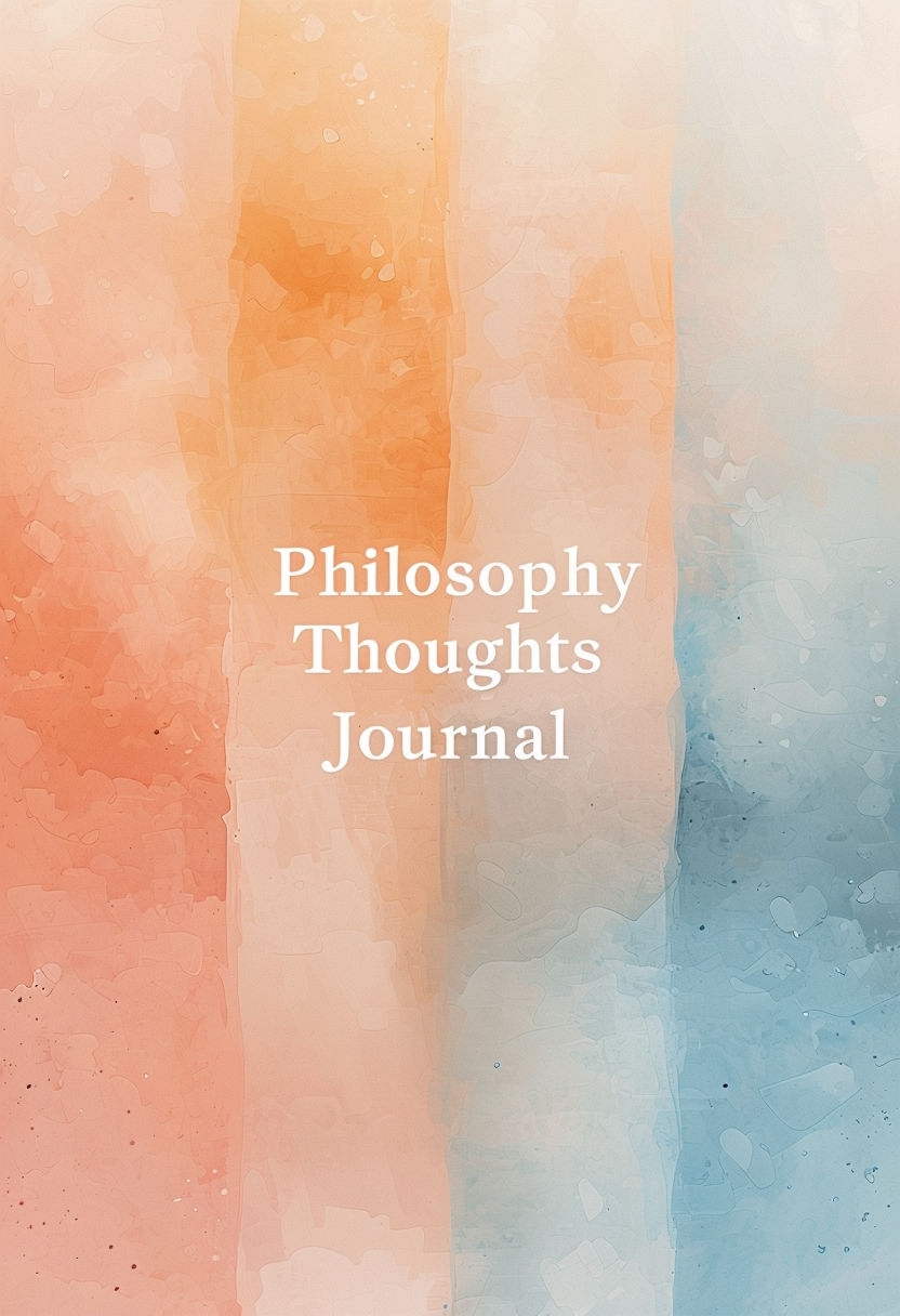 Abstract Color Block Philosophy Thoughts Journal EBook Cover