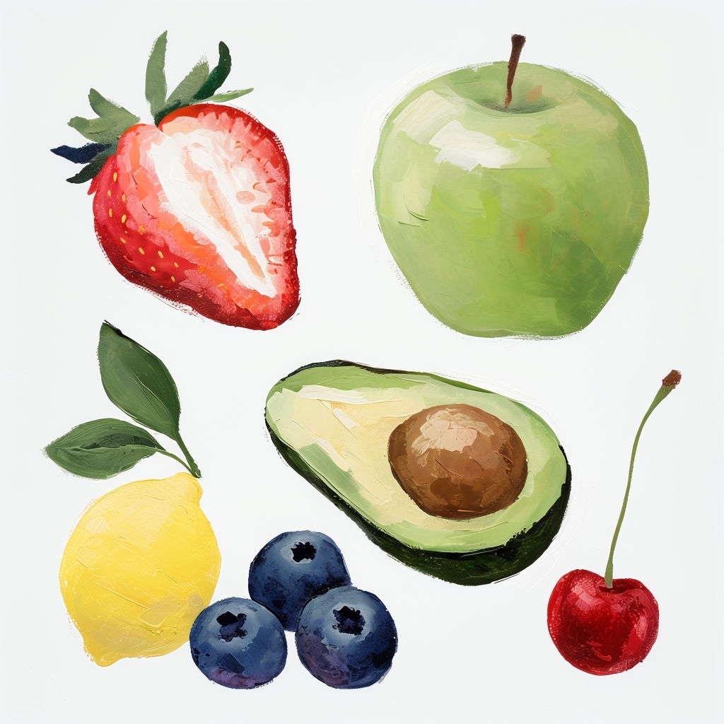 Vibrant Impressionistic Fruit Arrangement Painting Mug