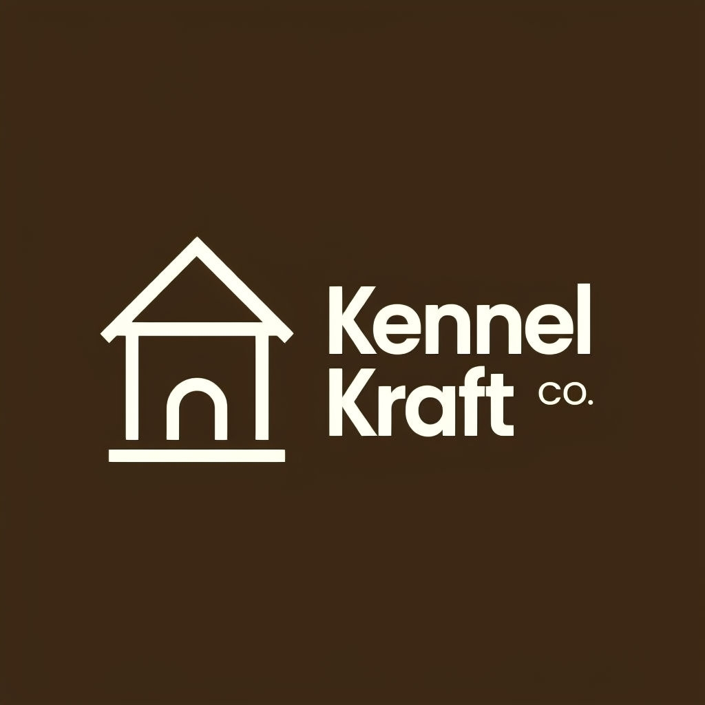 Stylish Kennel Kraft Logo Design for Custom Pet Furniture Logo
