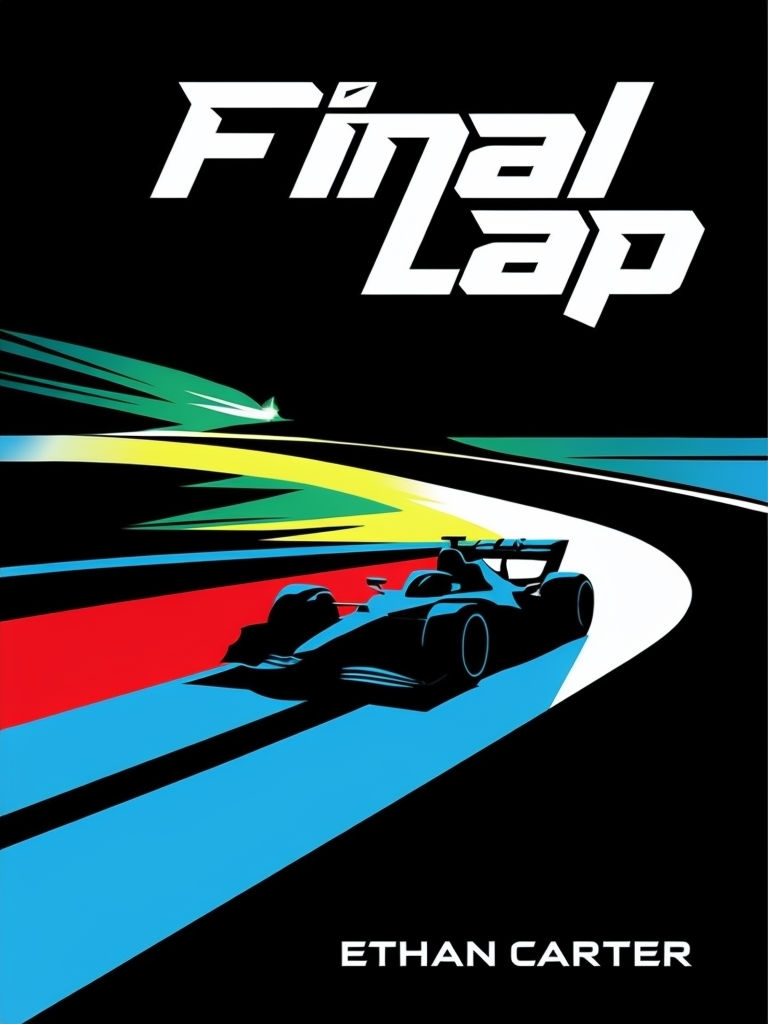 Sleek Minimalist Final Lap Racing Ebook Cover Design