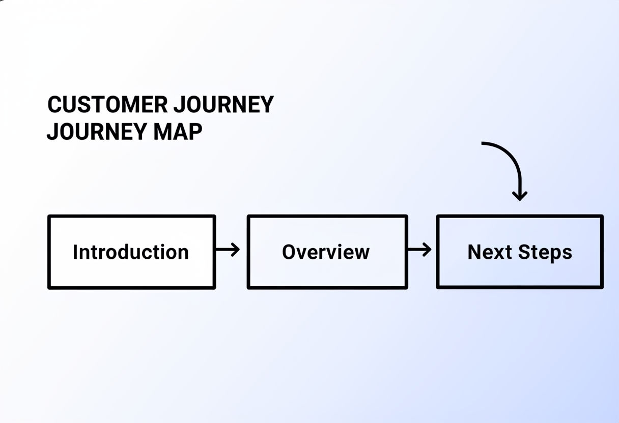 Organized Customer Journey Map Flowchart Design Poster