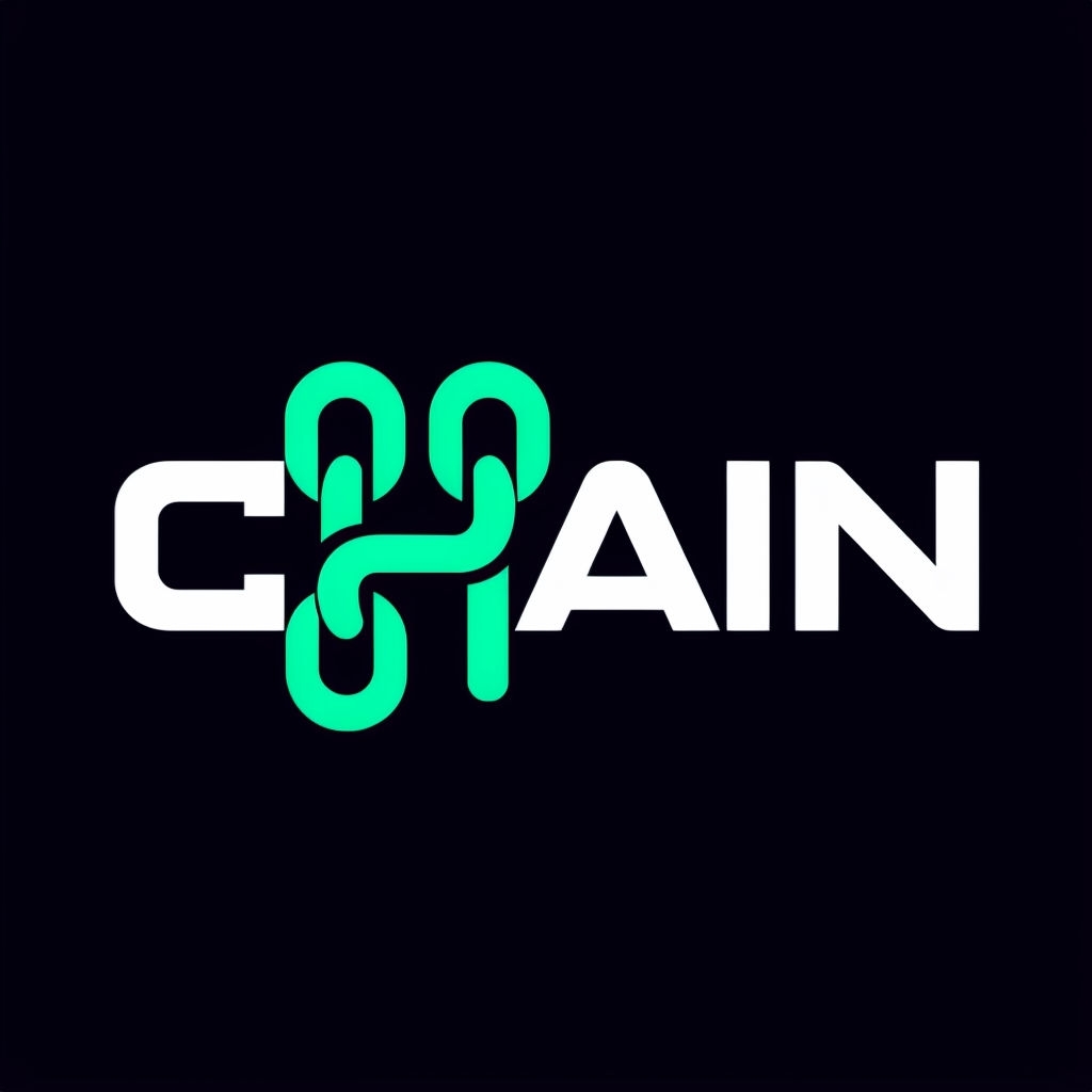 Modern Minimalist Chain Logo Design with Interlocking Elements