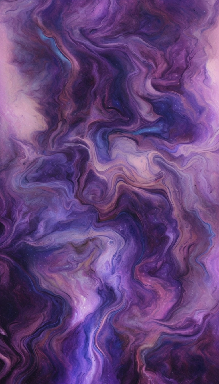 Mesmerizing Abstract Purple and Pink Fluid Patterns Mobile Wallpaper