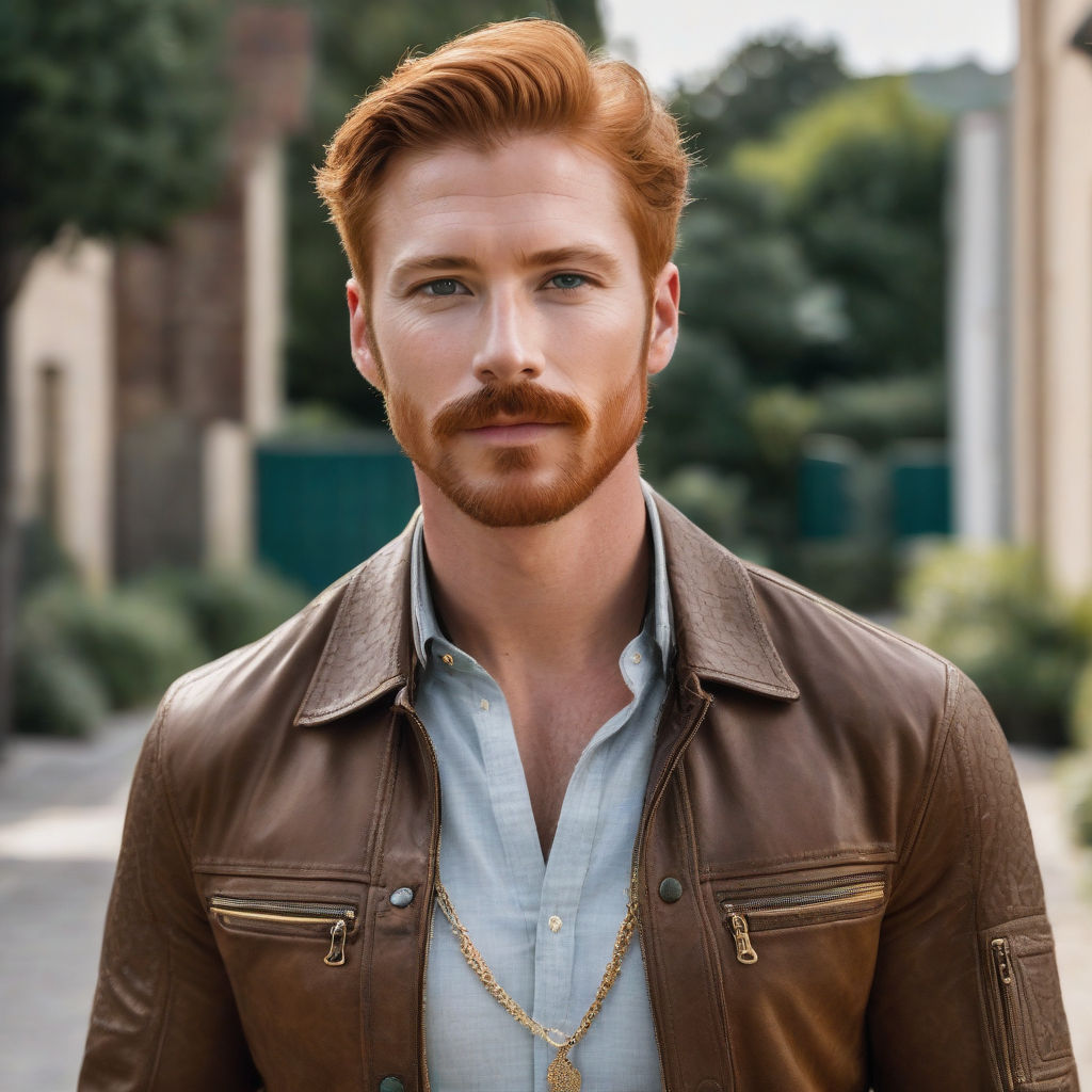 handsome masculine ginger nerd