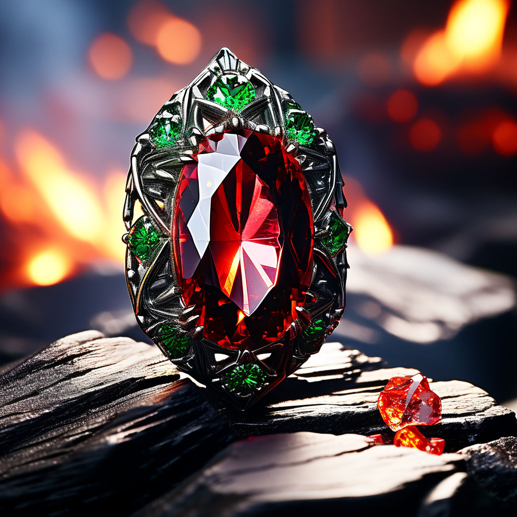 A stunning and enigmatic advertisement for a mysterious gems... by ...