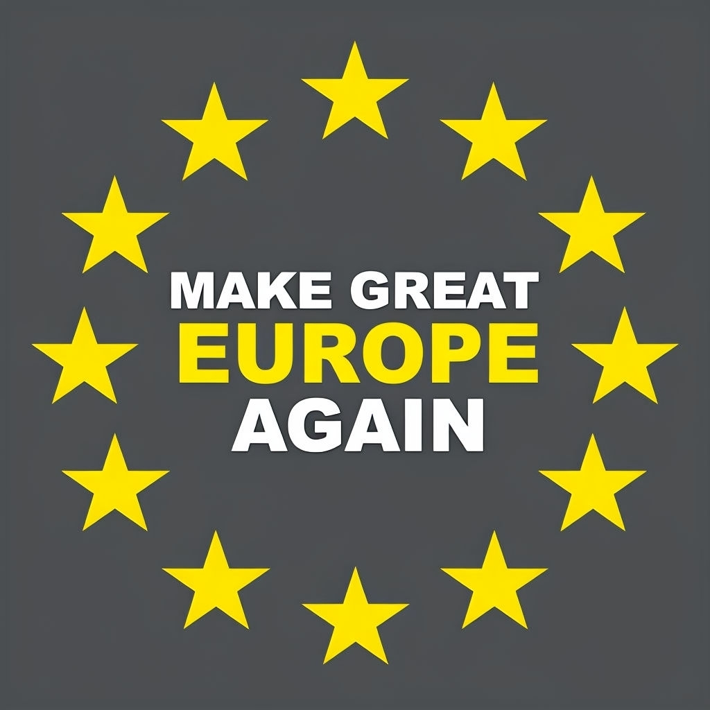 Make Great Again Europe Stars Graphic T-Shirt