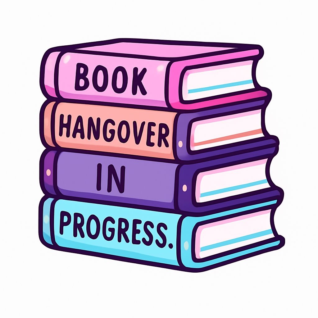 Colorful Cartoon Stack of Books Whimsical Sticker