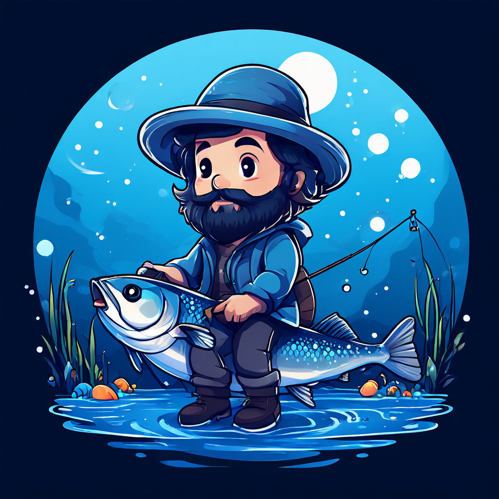 Fishing Stickers- Fishing Person