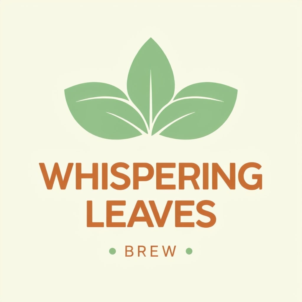 Inviting Natural Logo Design for Whispering Leaves Brew Logo