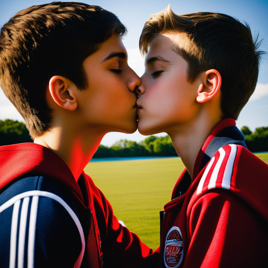 kissing boys