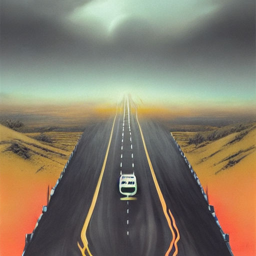 ARIZONA SUNSET ROAD by Paint Parties by Julie Playground