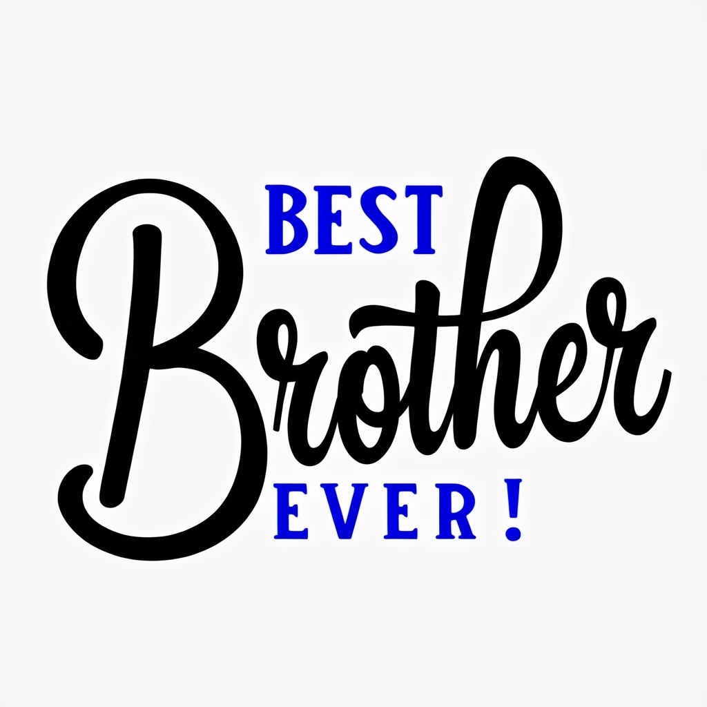 Best Brother Ever Typography Design Mug