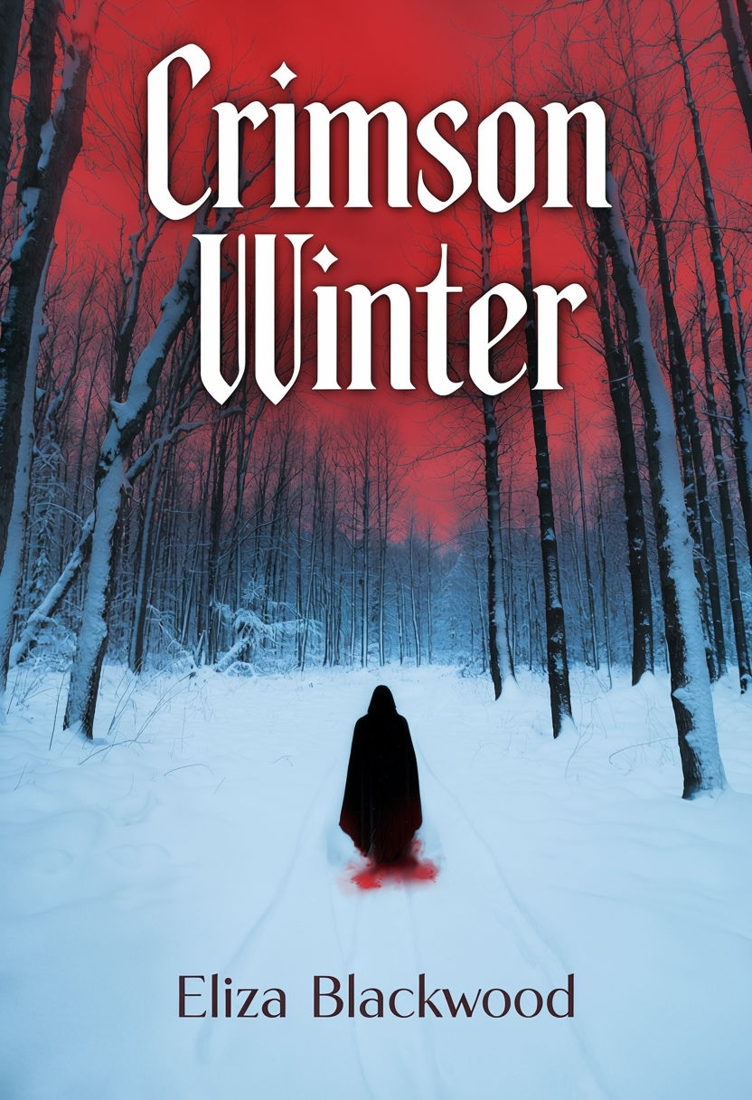 Crimson Winter Gothic Novel Cover Art by Eliza Blackwood EBook Cover