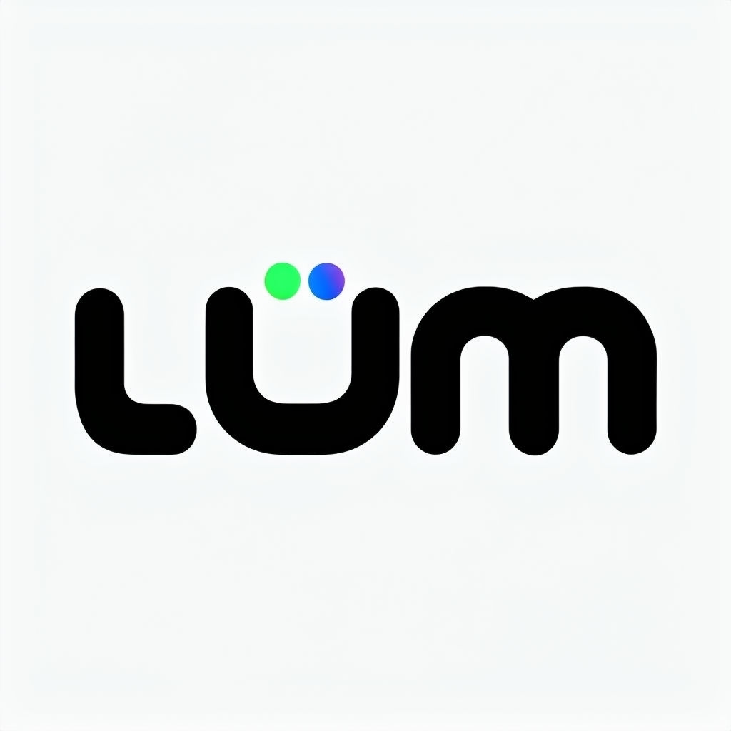 Sleek Minimal LÜM Logo for Lighting and Sound Brand Design Logo
