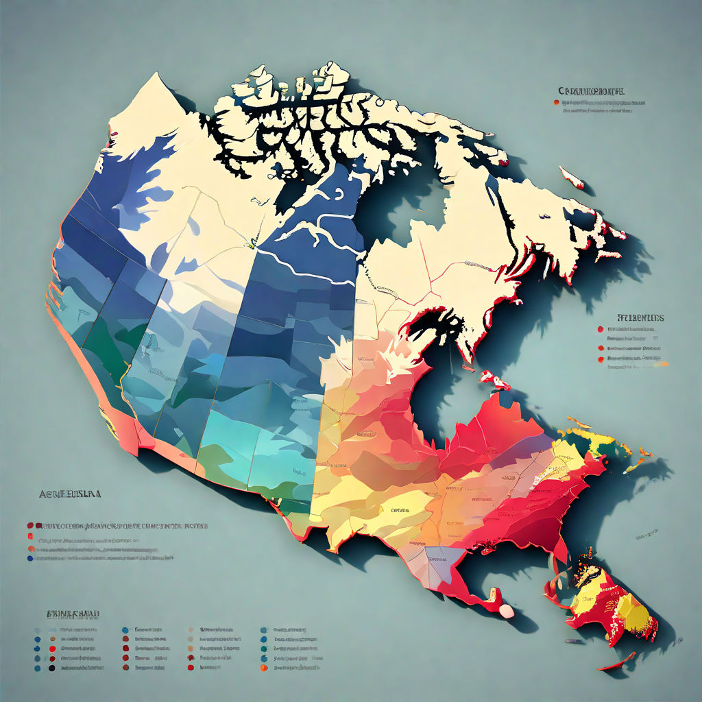 A Geographical Map Of Canada Showing The Provinces Shaded In By 097f7be186d143369fc8e467543be69e