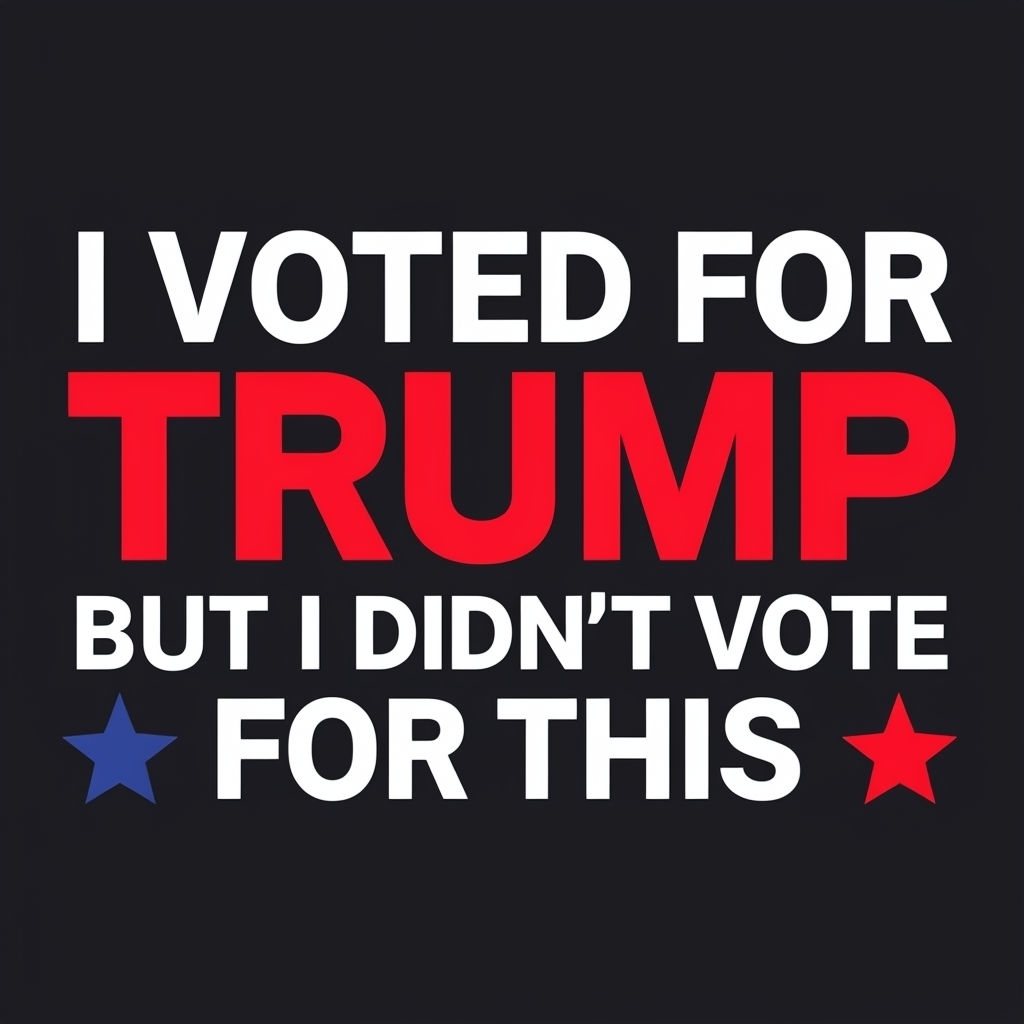 I Voted for Trump Political Statement T-Shirt