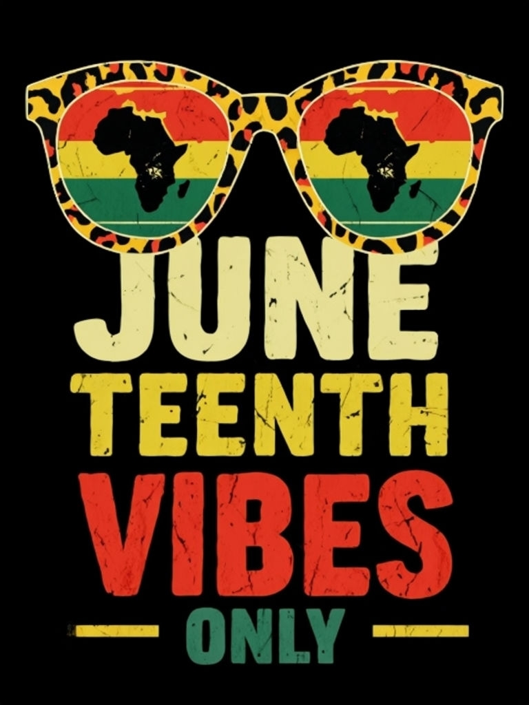 Vintage Juneteenth Vibes Retro Graphic T-Shirt