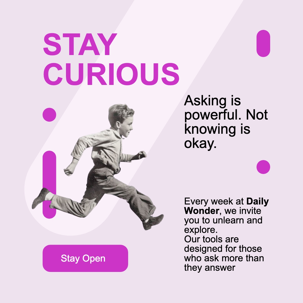 Stay Curious Promotional Graphic for Continuous Learning Post