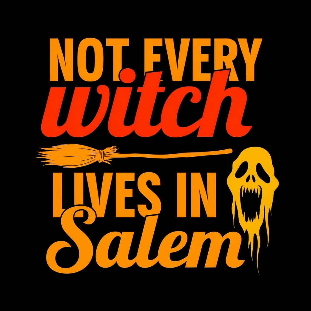 Not Every Witch Lives in Salem Halloween T-Shirt
