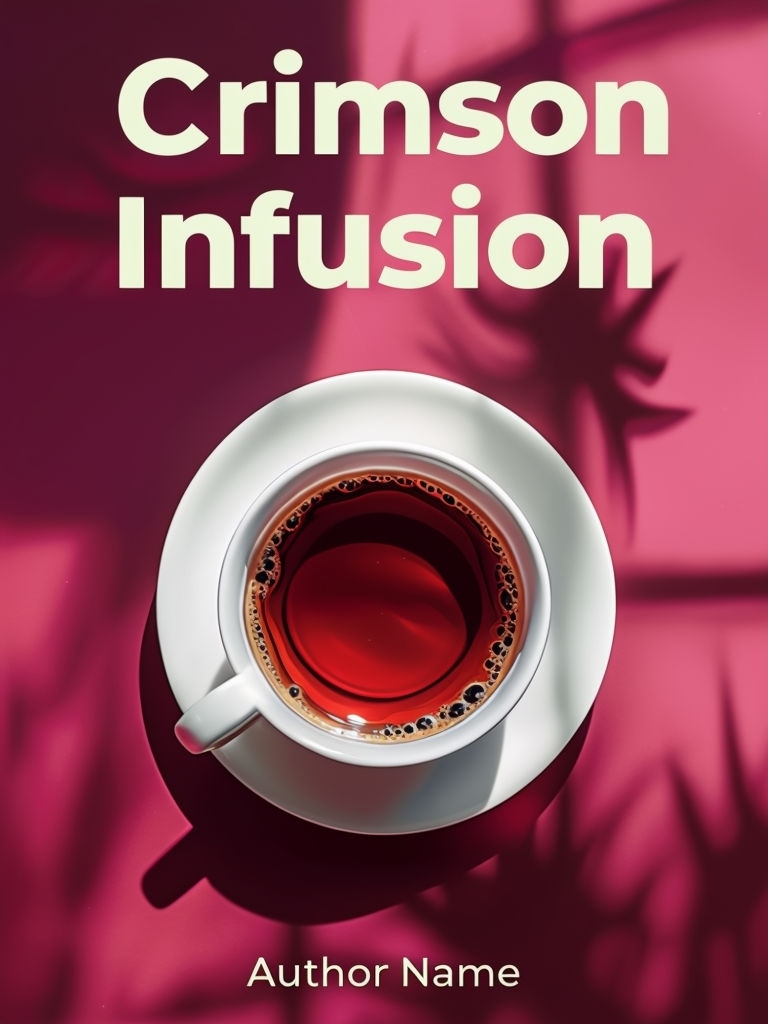 Crimson Infusion: A Serene Journey with Tea EBook Cover