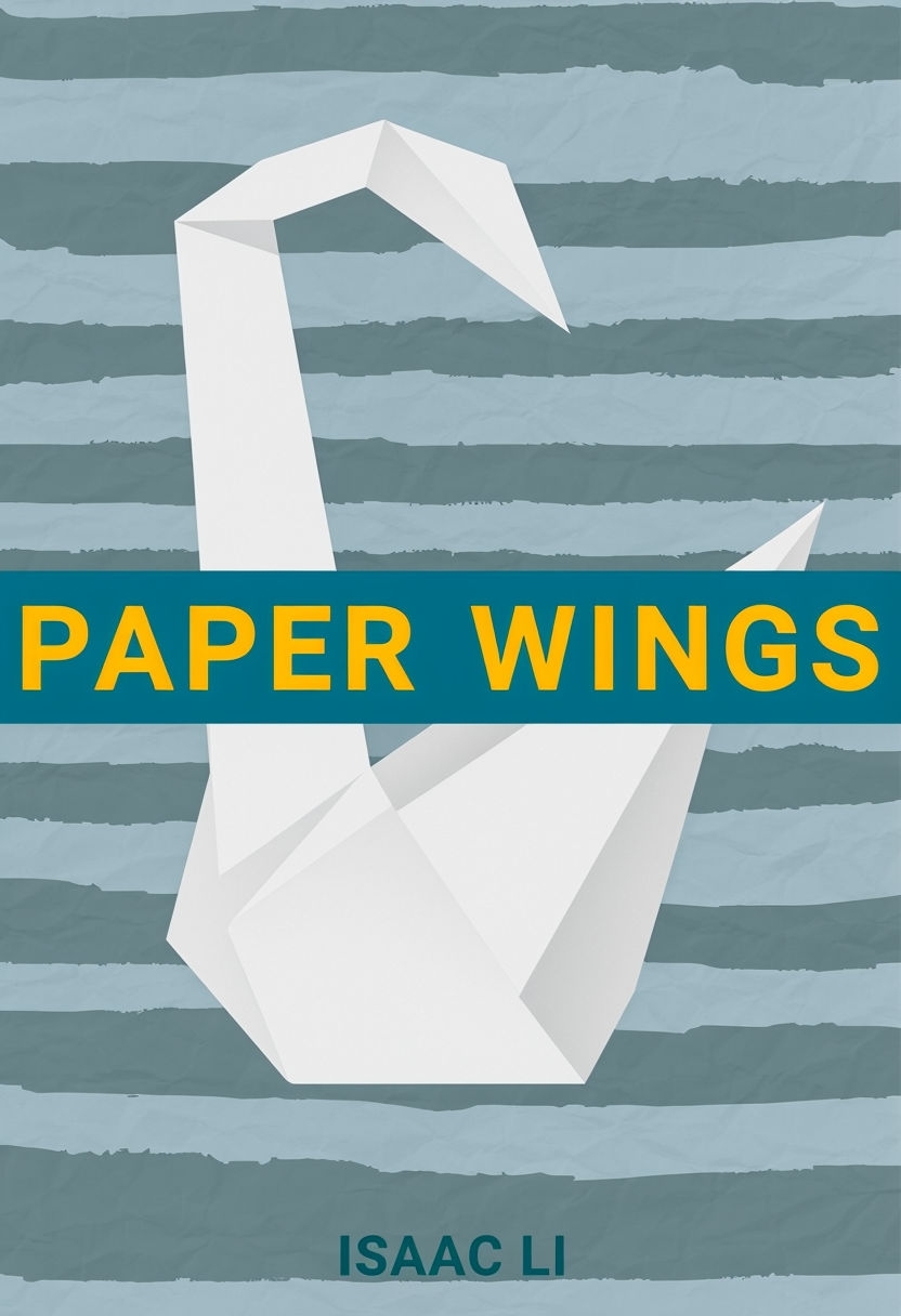 Minimalist Origami Swan EBook Cover Design for Literary Fiction