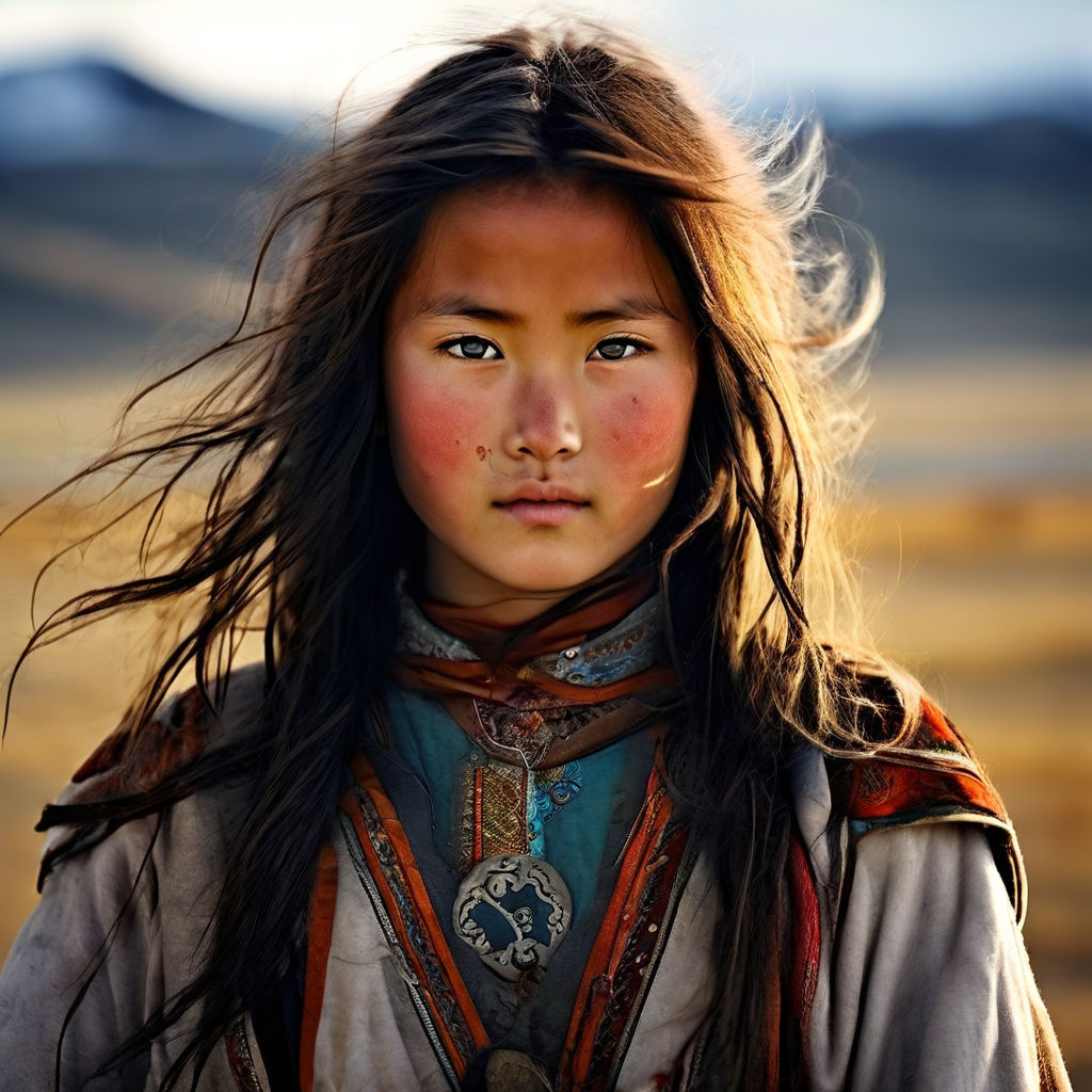 beautiful skinny Mongolian lady