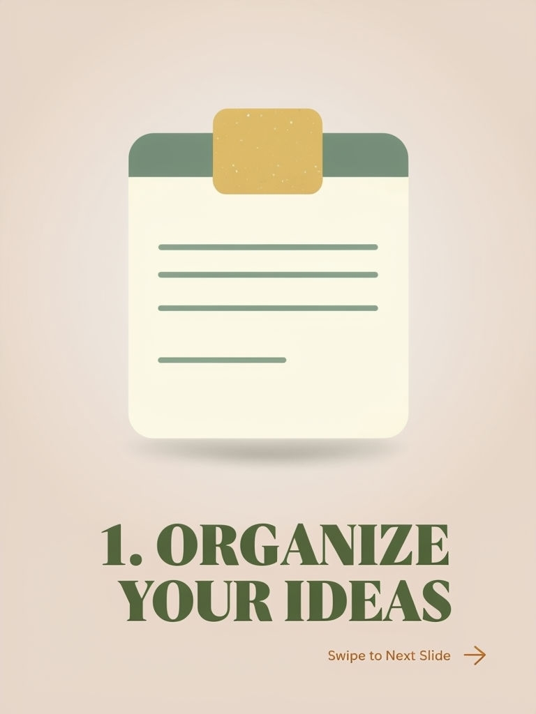 Retro-Inspired Organization Note Card Illustration Social Media Post
