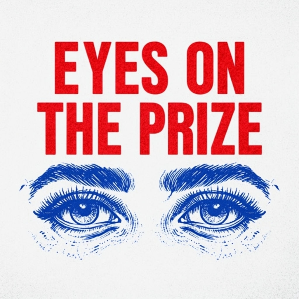 Eyes on the Prize Vintage Eye Illustration T-Shirt