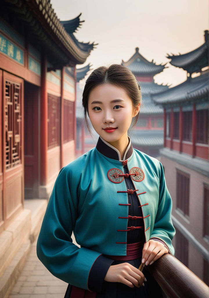 An older Chinese teenage girl in nineteenth century Peking. ... by ...