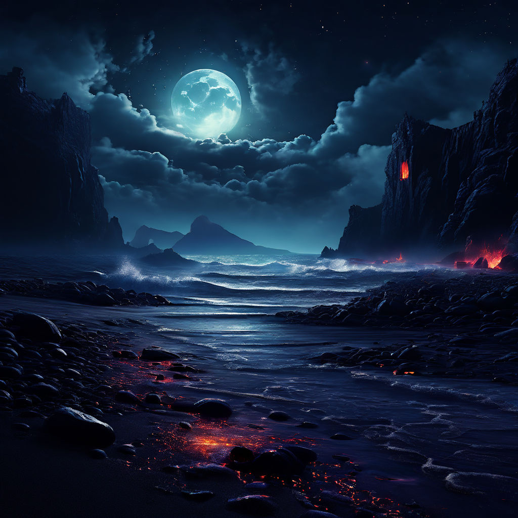 A dark beach by burak ocakoğlu - Playground