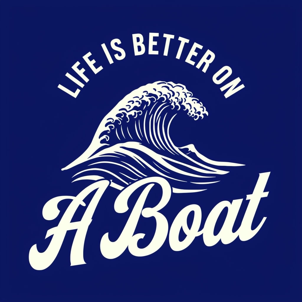 Nautical Motivational Quote Design for Boat Lovers Hat