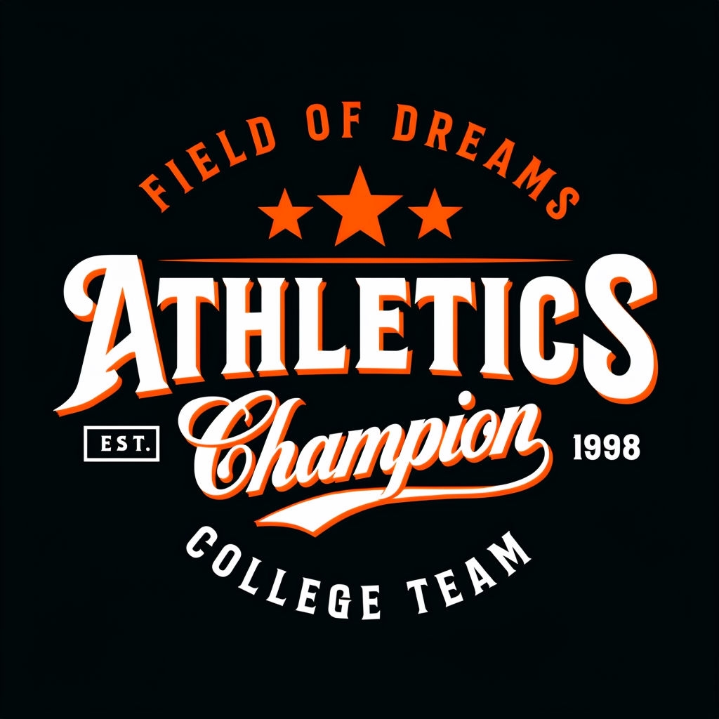 Vintage Field of Dreams Athletics Logo T-Shirt