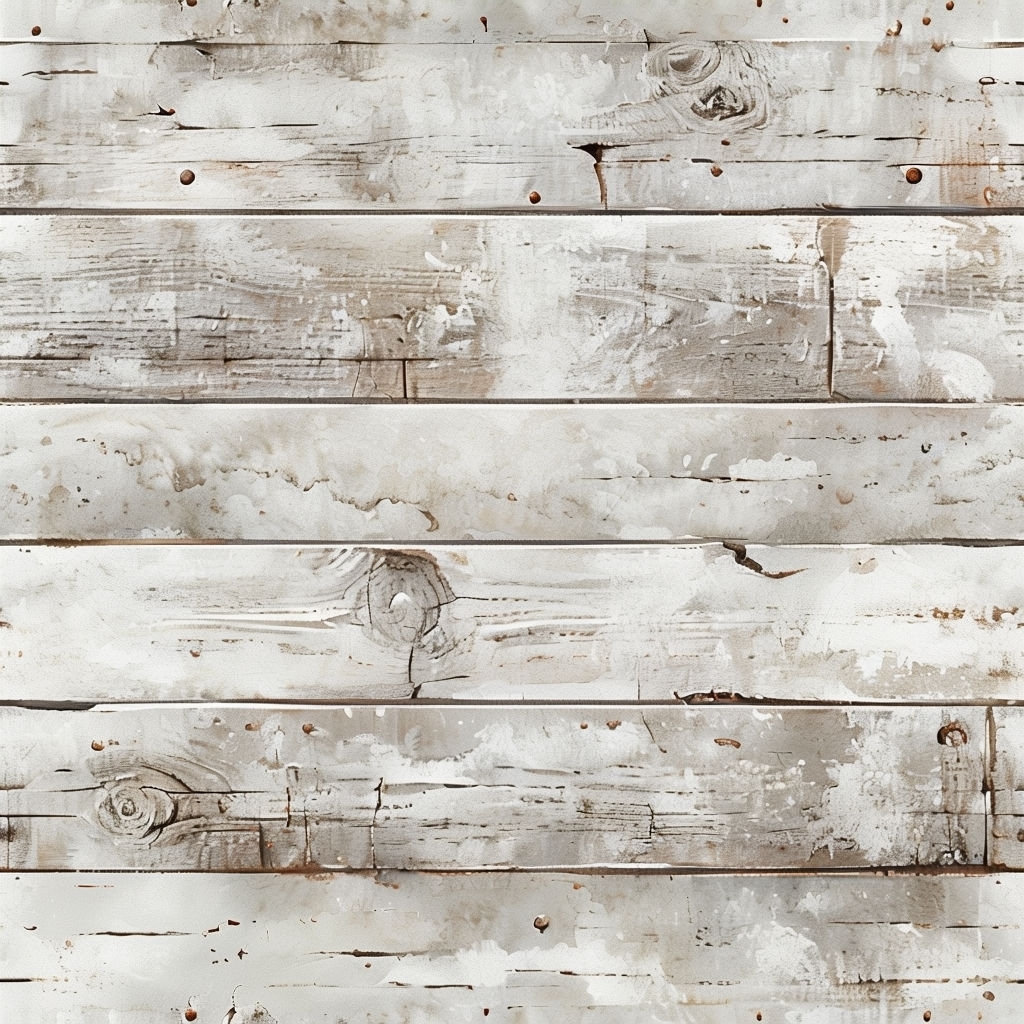 Rustic Whitewashed Wooden Planks Seamless Pattern