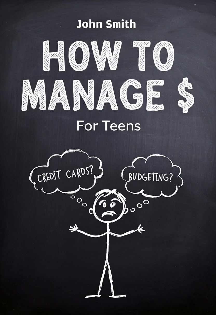 Minimalist Chalkboard Style How to Manage Money EBook Cover