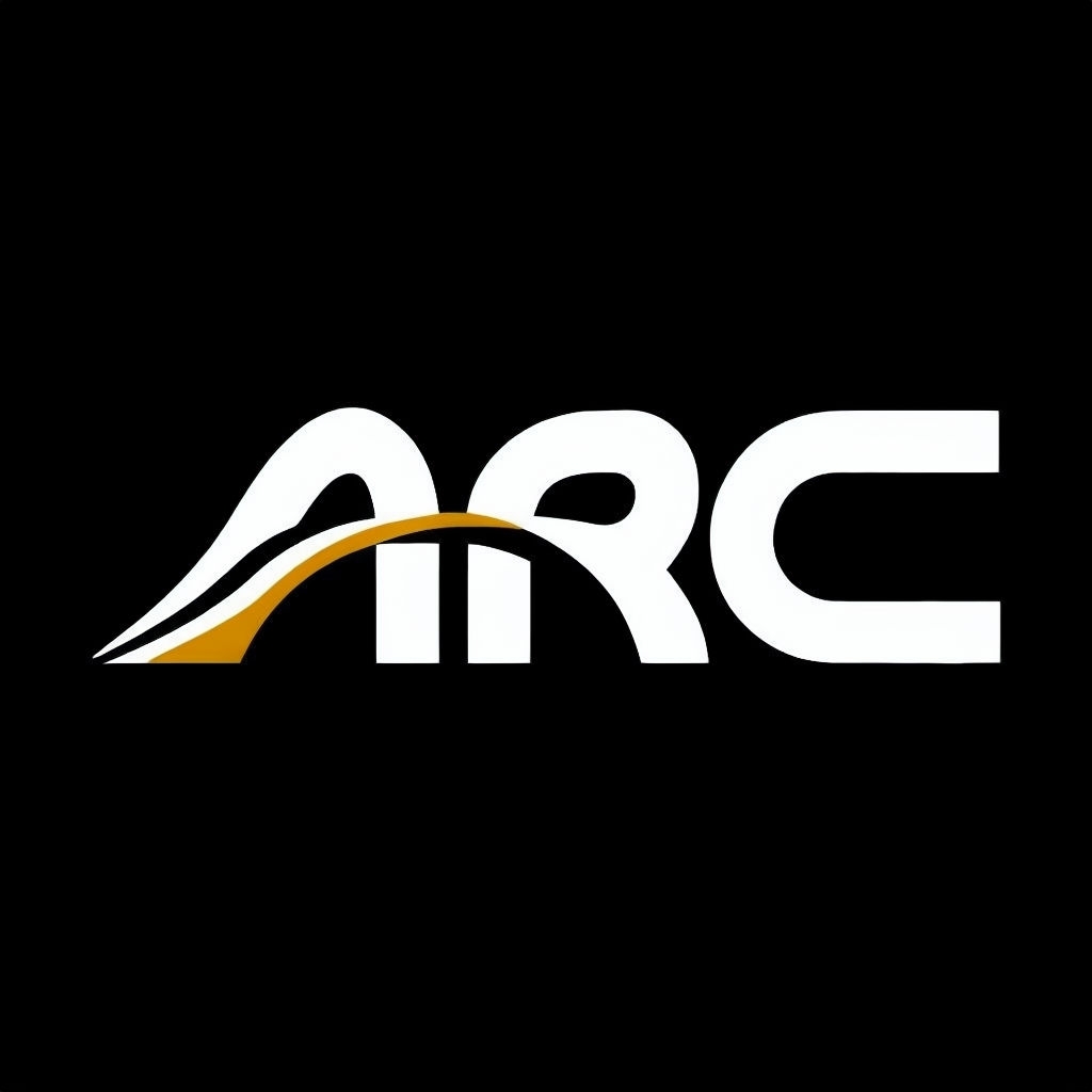 Dynamic Minimalist ARC Logo Design for Creative Agency