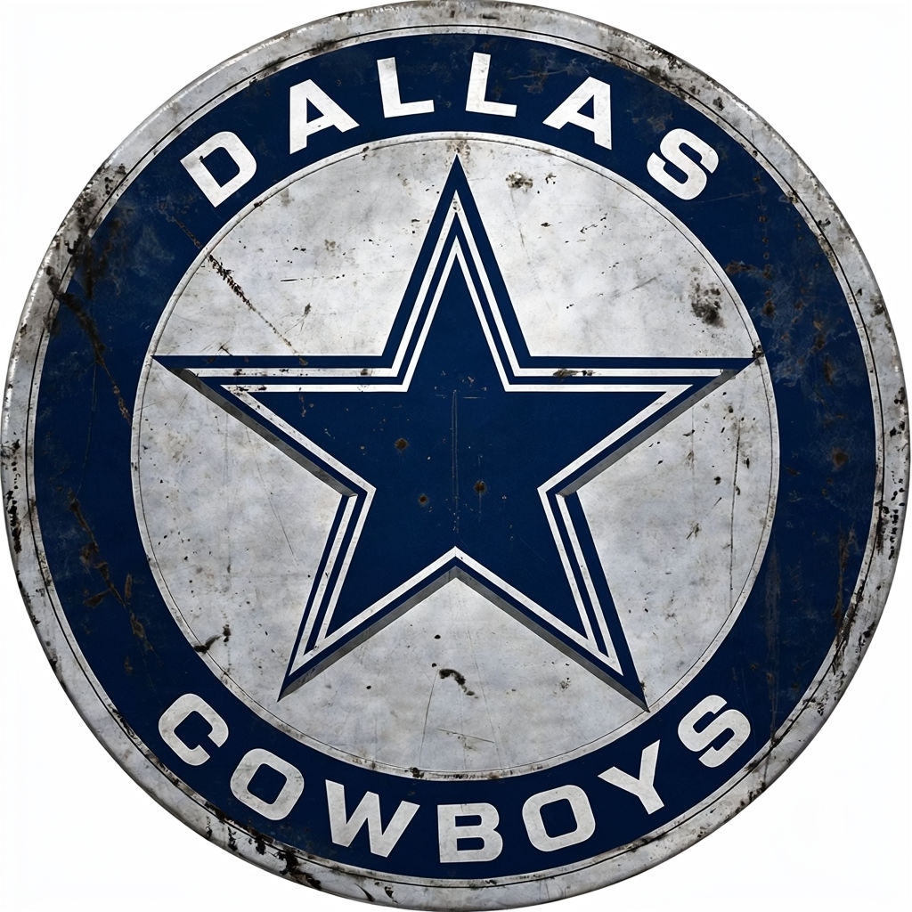 Vintage Dallas Cowboys Logo Design Art