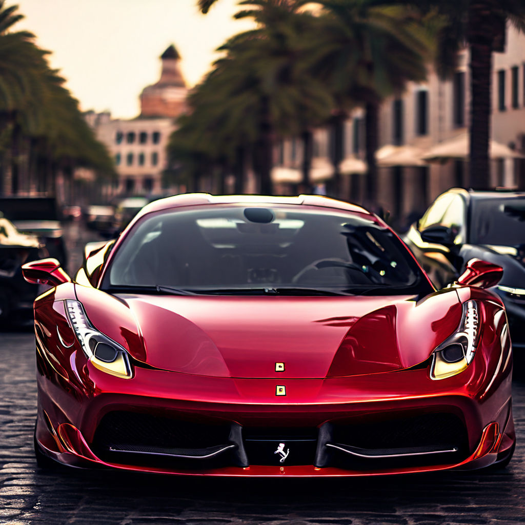 Rich man anboard a Ferrari by Samuel Chevalier - Playground