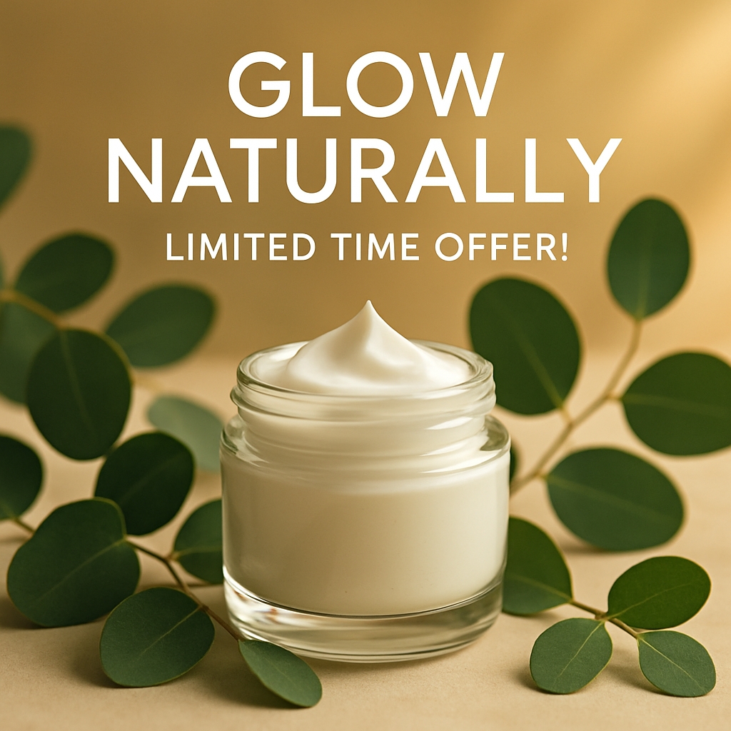 Genuine Glow Naturally Skincare Promotion with Organic Elements Ads