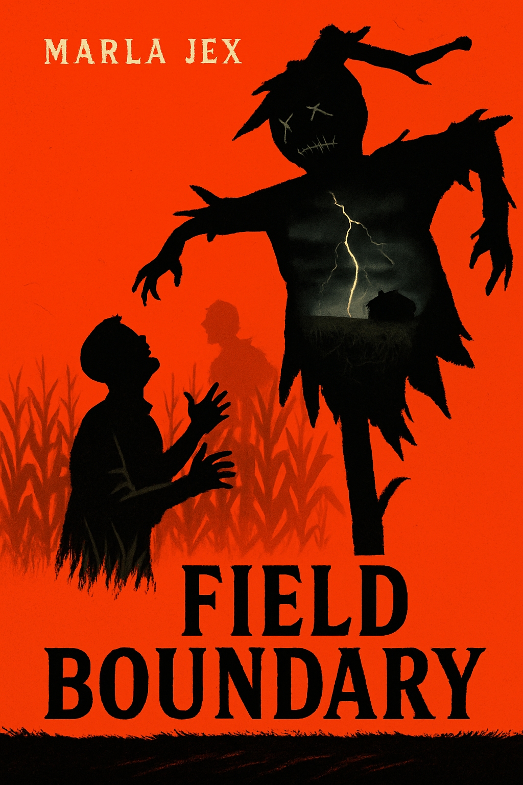 Field Boundary Dark Suspenseful EBook Cover by Marla Jex